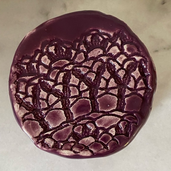 Handmade Pottery Purple Planter/Pencil Holder - Picture 4 of 8